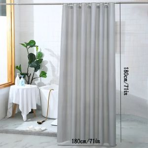 PEVA Bathroom Shower Curtain with Hooks 180x180cm Waterproof Thickening Bath Curtain Home Shower Accessories Bathroom Curtain