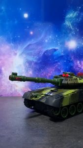 Mainan Mobil Remot Kontrol RC & Truk Tank Force Army War Batre Cas LED Bersuara