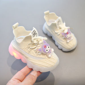 Baby Toddler Shoes Soft Bottom Breathable Lighting up Walking Shoes for Boys And Girls Age 1-3 Spring Autumn Seasonal Footwear