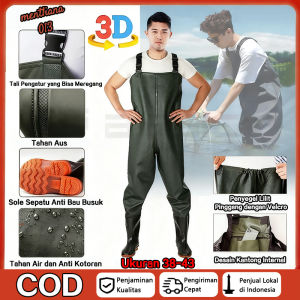 Celana Boot PVC One-Piece Tebal dan Kuat - Tahan Air Anti Lece Cocok untuk Berkebun hingga Laut