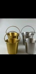 304 stainless steel ice bucket Bar snack Fries chicken food bucket Fried single beer portable ice bucket