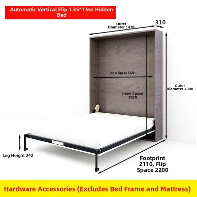Automatic Hidden Folding Wall Bed