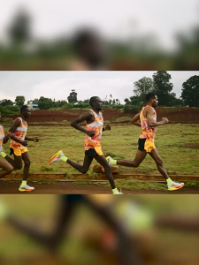 【local stock】[20KM+] 361 Degrees Flame 4 Professional Marathon Running Shoes Carbon Plate Racing PB Shock Absorbing Sports Shoes Racing Shoes