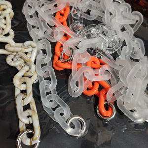 Acrylic Resin Hip Hop Chain Transparent Frosted Crossbody Bag Chain Mobile Phone Case Decorative Chain Underarm Bag Chain
