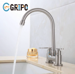 GRIPO 304 Stainless Double-Handle Kitchen Bathroom Faucet Matte finish GP531