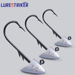 Lurestiker HOOK1/0 2/0 for lure softbaits  10pcs a bag 2.7g/3.5g 4.2g/5g fishing jigging head hooks tackle crank lure hooks