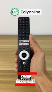 【𝐅𝐑𝐄𝐄 𝐁𝐀𝐓𝐓𝐄𝐑𝐘 𝐀𝐀𝐀𝐗𝟐】Remote Control RM-L1868 For SHARP Aquos android TV GB326WJNA GB238WJSA GB396WJSA GB422WJSA GB326WJSA GB336WJSA GB345WJSA GB346WJSA GJ221-C