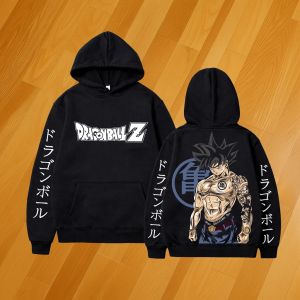 Bandai | Dragon Ball Z Anime Hoodie Men Women Pullover Sweatshirt Saiyan Print Casual Streetwear Long Sleeve Tops 2026 Spring Kids Unsiex