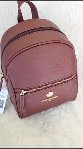 New Style Tas Ransel Fashion Wanita Sophie Martin Paris Osannia SAS Merah Maroon Marun Katalog Terbaru 2025 Eksclusive Mewah Branded | Import Kekinian Jumbo Korean Backpack Bag Dzakatoshop COD