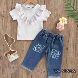 SETELAN BAJU ANAK PEREMPUAN TRENDY MASA KINI USIA 1-5TAHUN ATASAN DAN BAWAHAN