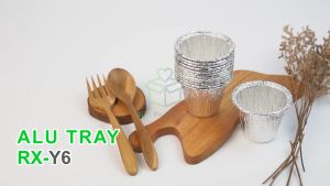[10 Pcs] Alumunium Foil Cup RX Y6 Aluminium Tray Zupa Soup Kue Muffin Cupcake Bolu Roti Mini Brownies Macaroni Schotel
