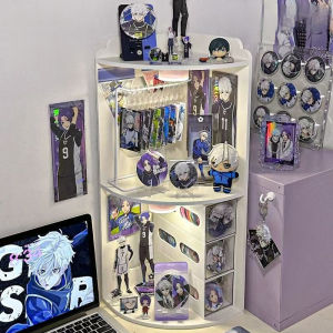 Desktop Corner Storage Rack Large Capacity Layered Bedroom Dormitory Miscellaneous Storage Box Signboard Bar Millet Display