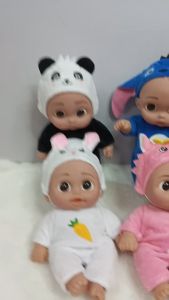 [Đủ mẫu] Búp Bê Nhựa Tái Sinh 21 cm Mắt To 3D Đồ Thú Dễ Thương Reborn Vynil Baby Doll 8 inch