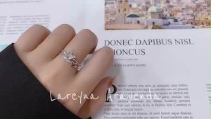 Lareyna Aravenda Cincin Wanita S925 Korea Kristal Kupu Kupu Butterfly CC005