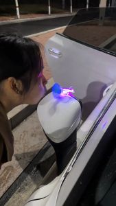 Máy Bay Mini Phát Sáng Trang Trí Ô Tô Xe máy Máy Bay LED Mini An Toàn Dùng Gió Điện Không Lo Hết Pin