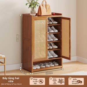 Tủ Giày Rattan Chống Bụi Dung Lượng Lớn
