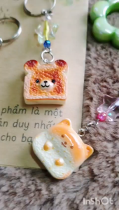 Phụ kiện treo túi xách/balo hình bánh mini - Móc khóa handmade cute - Thử vận may lucky box với 01 em ngẫu nhiên chọn bạn