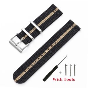 20mm 22mm Quick Release Woven Canvas Fabric Watch Strap for Universal Sport Nylon Breathable Watch Band Bracelet Accessories