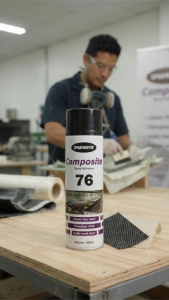 SprayMaster 76 High-Performance Composite Spray Adhesive for Carbon Fiber Fiberglass Audio Mesh - Quick & Durable Bond 600ml