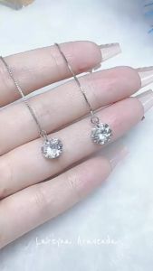 Lareyna Aravenda Anting Wanita Korea Style S925 Kristal Besar AT066