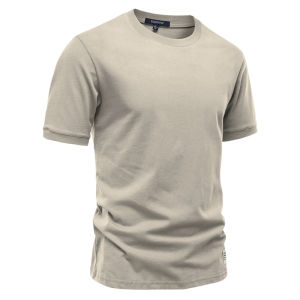Áo Thun Nam Tay Ngắn Cổ Tròn Cotton Nguyên Chất Mùa Hè Thoáng Khí Rộng Rãi Thoải Mái Mặc Thường Ngày Mùa Xuân 2025 Keplerer