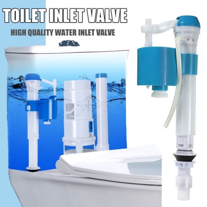 Toilet Inlet Valve Tank Water Flush Valve Adjustable Float Ball Push