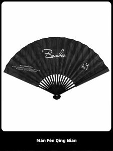 Folding Chinese Style Fan Traditional Dance Props Portable Womens Hand Fan Bamboo Frame Printed Paper for Daily Use