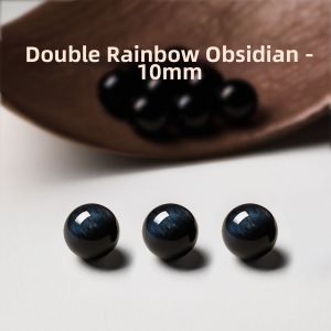 QINGXIANGTAI | Natural Obsidian Beads Strands Jewelry Accessories