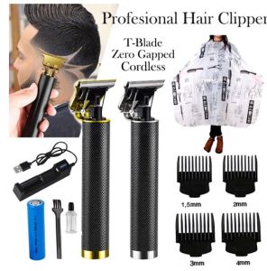 Alat Cukur T9 Elektrik Profesional: Hair Cliper Pria Portable & USB Rechargeable