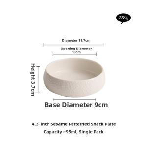 YOGEHOME | Snack Sauce Dessert Ceramic Plate