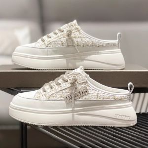 WANGGONGZHU | Princess Style Platform Flats Womens Casual Shoes Spring Autumn New Fashion Diamond Leather Upper Comfortable PU Outsole