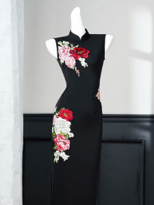 Retro Embroidery Summer Qipao Female
