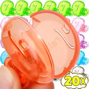 20PCS Portable Toothbrush Head Cover Toothbrush Dustproof Head Protector Cover Cap Travel Hiking Camping Bathroom Accessories