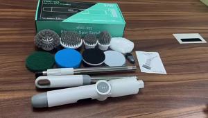 2025 NEW 8-in-1 Electric Spin Scrubber Wireless Cleaning Brush IPX7 Waterproof Bathroom Scrubber Adjustable Extension Handle