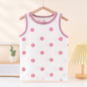 Girls Pure Cotton Vest Inner Wear Children Summer Baby Belly Protection Underwear Little Girl Inner Wear Strap Vest