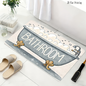 VIKAMA retro bathtub design door mat absorbency non-slip bathroom floor mat bathroom corridor carpet home decoration