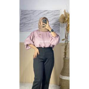 ALESHA BLOUSE/BLOUSE SANTORINI/BLOUSE LENGAN BALON PREMIUM/ATASAN WANITA LENGAN PANJANG/BLOUSE LENGAN PUFF/BLOUSE SHIMMER/ATASAN WANITA TERBARU/ATASAN WANITA KOREAN STYLE 2024/ATASAN WANITA BLOUSE/ATASAN WANITA REMAJA OOTD HIJAB/BLOUSE SATIN