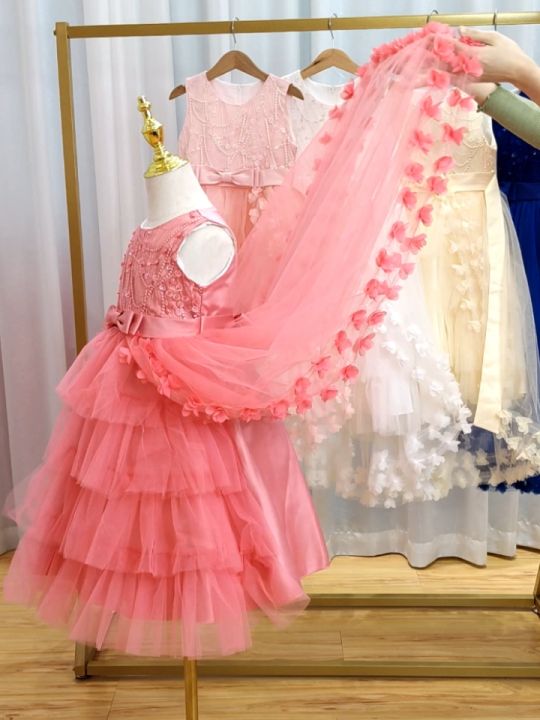 MQATZ New High Quality Baby Girl Lace Princess Dress For Kids