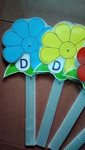 Combo 30 - 50 bông hoa xoay trắc nghiệm 8 cánh. ABCD ĐS Mếu Cười - giáo cụ dạy học siêu rẻ