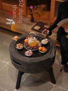 Bộ Đèn Sưởi Than Hoạt Tính và Điện