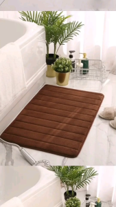 พรมเช็ดเท้าเมมโมรี่โฟม ขนาด 40X60CM.กันลื่นดูดซับน้ำได้ดี ผ้าเช็ดเท้าคุณภาพดี พร้อมส่ง