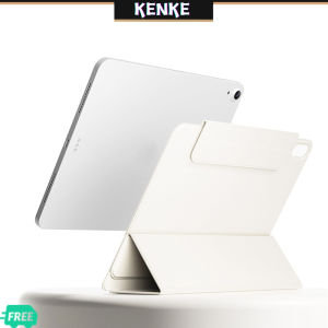 KENKE iPad case Ultra-thin magnetic frameless case for iPad mini 6 ipad 2022 m2 Pro 11 inch 2nd 3rd 4th 6th generation Pro 12.9 （2024）Air 5 air 4 Air 6th gen ipad 10th gen Magnetic buckle design wrapped pencil
