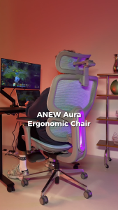 [NEW] ANEW Aura Ergonomic Chair with Seat Backrest and Adjustable Lumbar | Kerusi Office Gaming Chair