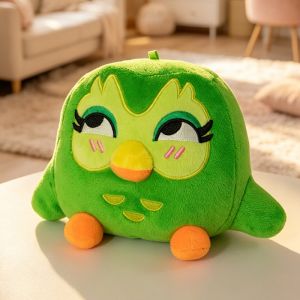 Bandai | 12CM Lovely Green Duo Plushie of Duo The Owl Cartoon Anime Plush Pendant Soft Stuffed Animal Dolls Children Birthday Gift