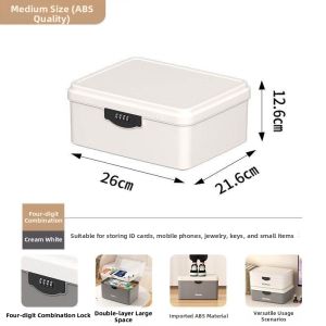 MEISITEKEKE | Multifunctional Partitioned Document Storage Box