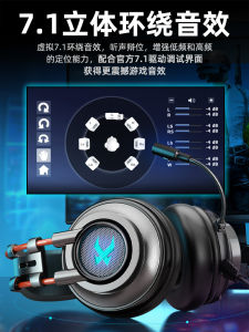 Siberia K9PRO Wired Headset Gaming Earphones with Mic for Desktop Computer Esports Professional Headphones Over-Ear Design