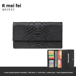 MEIFEI | Slim & Spacious Multi-Compartment Leather Wallet