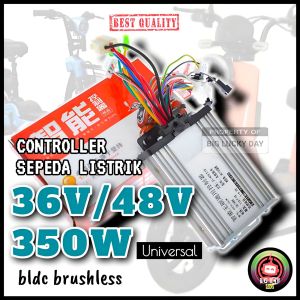 CONTROLLER SEPEDA LISTRIK 36V/48V 350W UNIVERSAL KONTROLER E-BIKE 36V0LT 48VOLT 350WATT BERKUALITAS CONTROLER SELIS EXOTIC UWINFLY GODA GENIO JARVIS UNITED VIAR SUNRACE ANTELOPE INDOBIKE MODUL SPAREPART SPARE PART ONDERDIL SUKU CADANG MESIN SEPEDA LISTRIK