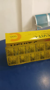 Hevit C - Vitamin C 500mg - Membantu Memenuhi kebutuhan Vitamin C Tubuh 1 Box