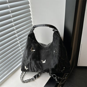 Large Capacity Womens Tote Bag Commuter Single Shoulder Crossbody Backpack 2024 New Summer High-End Soft PU Leather